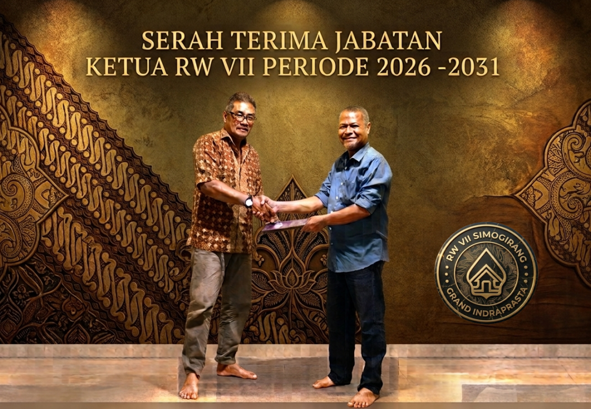 Serah Terima Jabatan Ketua RW 07 Simogirang, Tongkat Estafet Kepemimpinan Periode 2026 – 2031